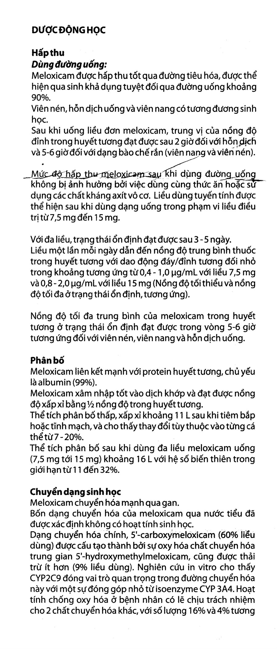 Mobic 15mg giảm đau, kháng viêm xương khớp